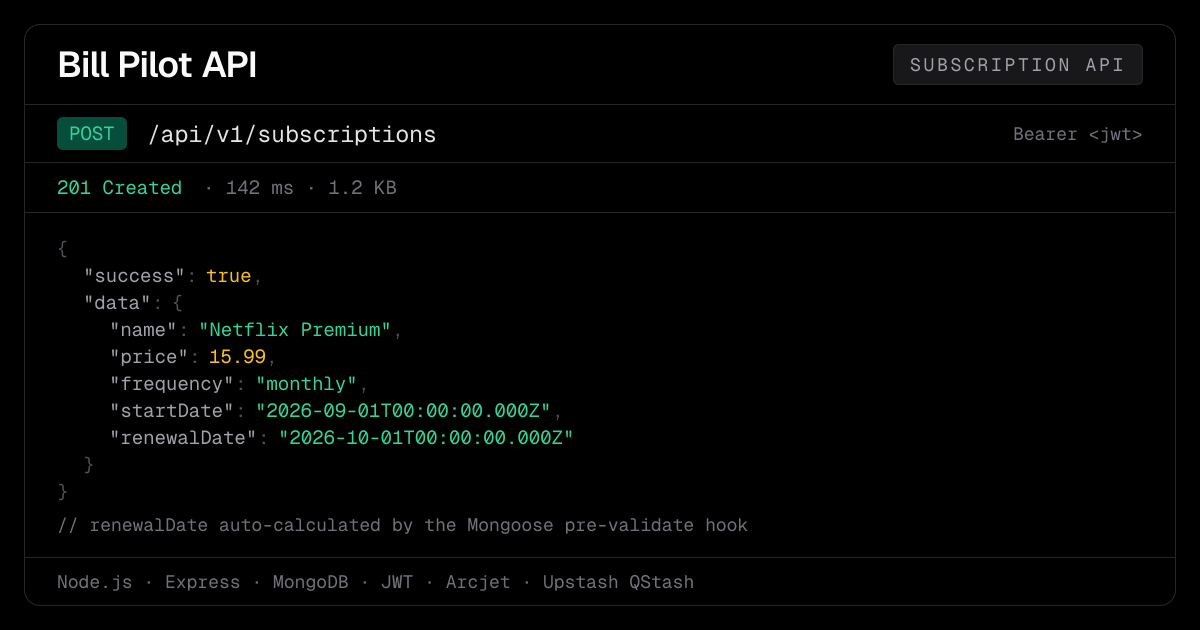 Bill Pilot API